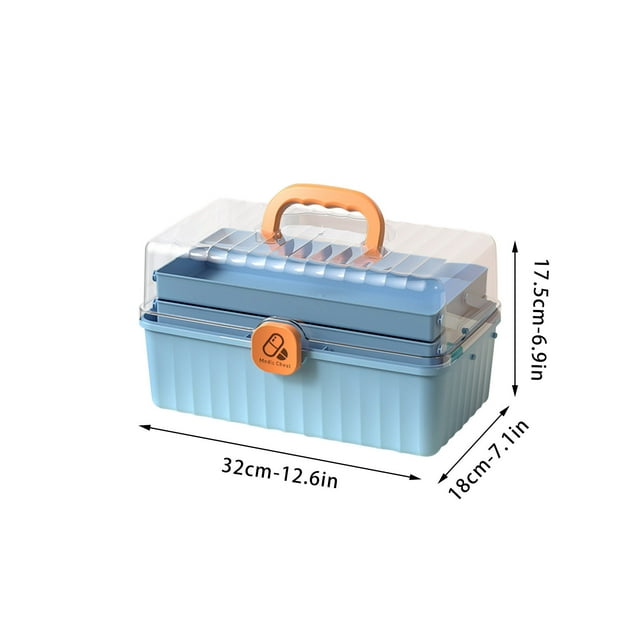 Pompotops Family Large-capacity Box Drug Storage Box Household Small First Aid Box Storage Box Clearance