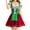 Green, variant on Odeerbi Bavarian Oktoberfest Dirndl Dress for Women Novelty Elegant Halloween Dress Girl Beer Festival Stage Dress Restaurant Work Dress Bar Maid Dress Green