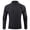 Black, variant on Youthup Men's Stand Collar Summer Jacket - Quick Dry Breathable Long Sleeve Casual Outerwear with Two Pockets