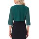 thumbnail image 3 of Inspire Chic Chaqueta de Noche para Mujeres con Adorno de Lentejuelas, Manga 3/4, Abierta, Corto, de Chiffón, Verde Oscuro, Talla M, 3 of 6