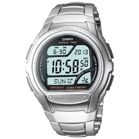 Atomic Digital Watch Silver