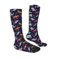 thumbnail image 3 of Fotbe Cartoon Dinosaur print Women's Men's Novelty Crew Socks Cotton Socks Knee High Socks for Walking,Running,Nurses,Pregnancy, 3 of 8