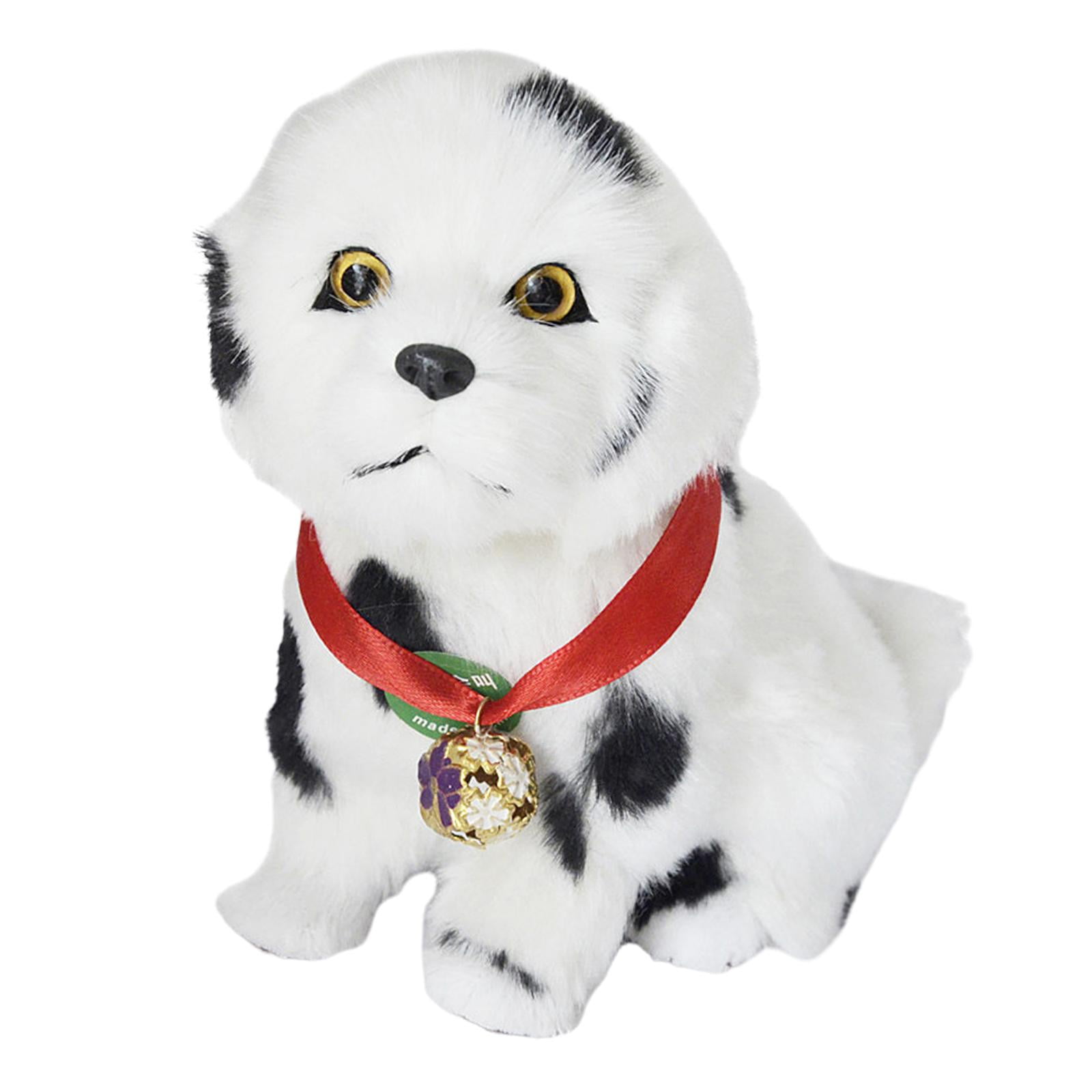 Esquirla Realistic Puppy Dog Toy Cute Kids Valentines Day Gifts for Home Home Bedroom Black White Walmart