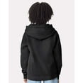 thumbnail image 3 of Comfort Colors 1467Y Garment-Dyed Youth Lightweight Fleece Hooded Sweatshirt-Black-XS, 3 of 6