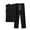A01-Black, variant on Jinhomg 2 Piece Lounge Set Men Bamboo Viscose Sleeveless Tank Top Drawstring Pants Soft Cooling Sleepwear Crew Neck Loungewear with Pockets Gray,L