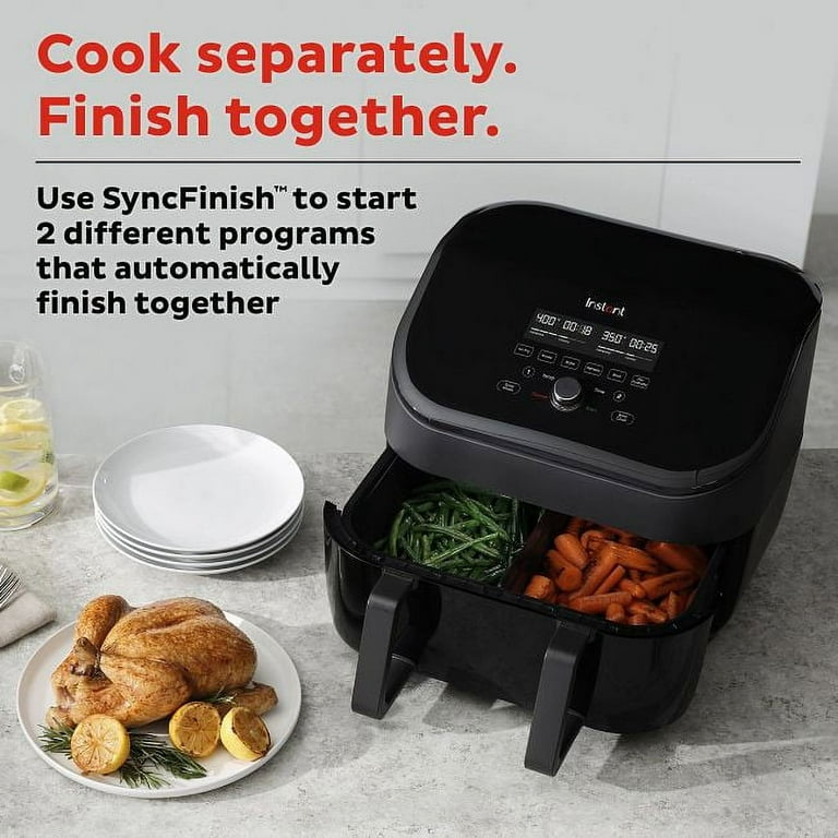 Can I remove parts or accessories from Instant 6-in-1 Indoor Grill and Air  Fryer while it's still plugged into an electrical outlet?