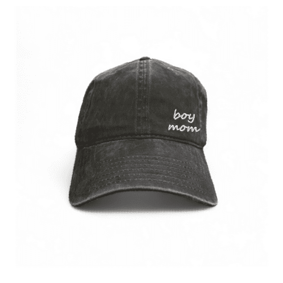Boy Mom Baseball Cap - Vintage (Faded) Washed Hat