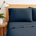 thumbnail image 2 of Road Trip America Jersey Sheet Set - 4 Pieces Queen Cotton Sheets Set - Stretchable Ultrasoft Luxury Knit Bed Linen (Navy Blue, Queen), 2 of 5