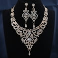thumbnail image 2 of TAZAG European and American wedding accessories, high-end necklace and earrings set, bridal evening dress jewelry, 2 of 4