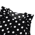 thumbnail image 4 of Xmarks Women Casual Mini Dress Polka Dot Summer Fly Sleeve Retro Sundress, 4 of 6
