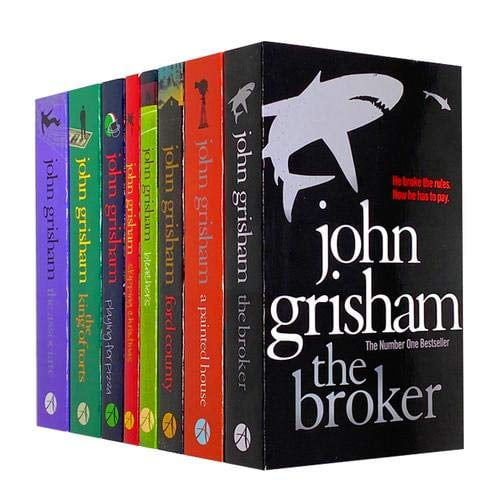 Pre-Owned John Grisham Collection 8 Books Set, The Broker, A Painted House...