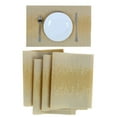 thumbnail image 5 of Uxcell Heat-resistant Modern Style Table Mats Placemat Golden Tone 4Pack, 5 of 7