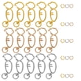 thumbnail image 1 of 15pcs Keychain Hooks DIY Carrot Shaped Keychain Clips Swivel Clasps Lanyard Snap Hooks Multi-Functional Key Chain Clip Hooks Unique Keychain Clips, 1 of 8