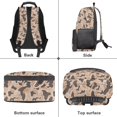 thumbnail image 6 of KEIAHUAN Brown Camo Bow Backpack for Boys, Soft Breathable Back Panel Daypack, Large Capacity 17 Inch School Bag Fits 14 Inch Laptop, Thoughtful Back to School Gift for Girls Kids Students, 6 of 7