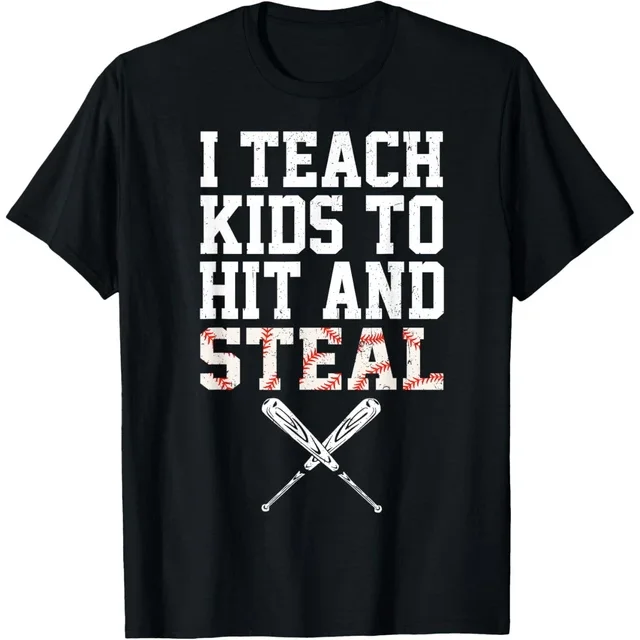 ALVORD T-Shirt Unisexe "I Learning To Hit And Steal Softball Dad Baseball Coach" P-5TG