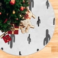 thumbnail image 5 of FMSHPON Desert Cactus Xmas Christmas Tree Skirt Stand Mat for Holiday Party Decoration Indoor Outdoor 36 inches, 5 of 6