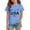 Light Blue(USA Flag), variant on CCRFTGI American 4th of July Shirts for Children Girls Size 8 Short Sleeve Funny USA Flag Summer Freedom Tunic Blouses Patriotic Girls Clothes Tee Shirt Black 7-8 Years