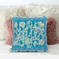thumbnail image 3 of Amrita Sen Designs  26 x 26 in. Pond Peacock Broadcloth Indoor & Outdoor Zippered Pillow - Blue, Gold & Green, 3 of 6