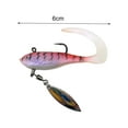 thumbnail image 6 of Mightlink 7g/6cm Bionic Soft Bait Sharp Hook 3D Simulated Fisheye Realistic Figure 8 Ring Spinning Sequin Lure for Outdoor Fishing, 6 of 7