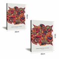 thumbnail image 4 of Korean Traditional Pattern Abstract Canvas Wall Art, 4 of 8