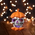 thumbnail image 2 of 2pcs Halloween Candle Lamp Colorful LED Pumpkin Head Night Light Hanging For Party Outdoor Halloween, 2 of 9