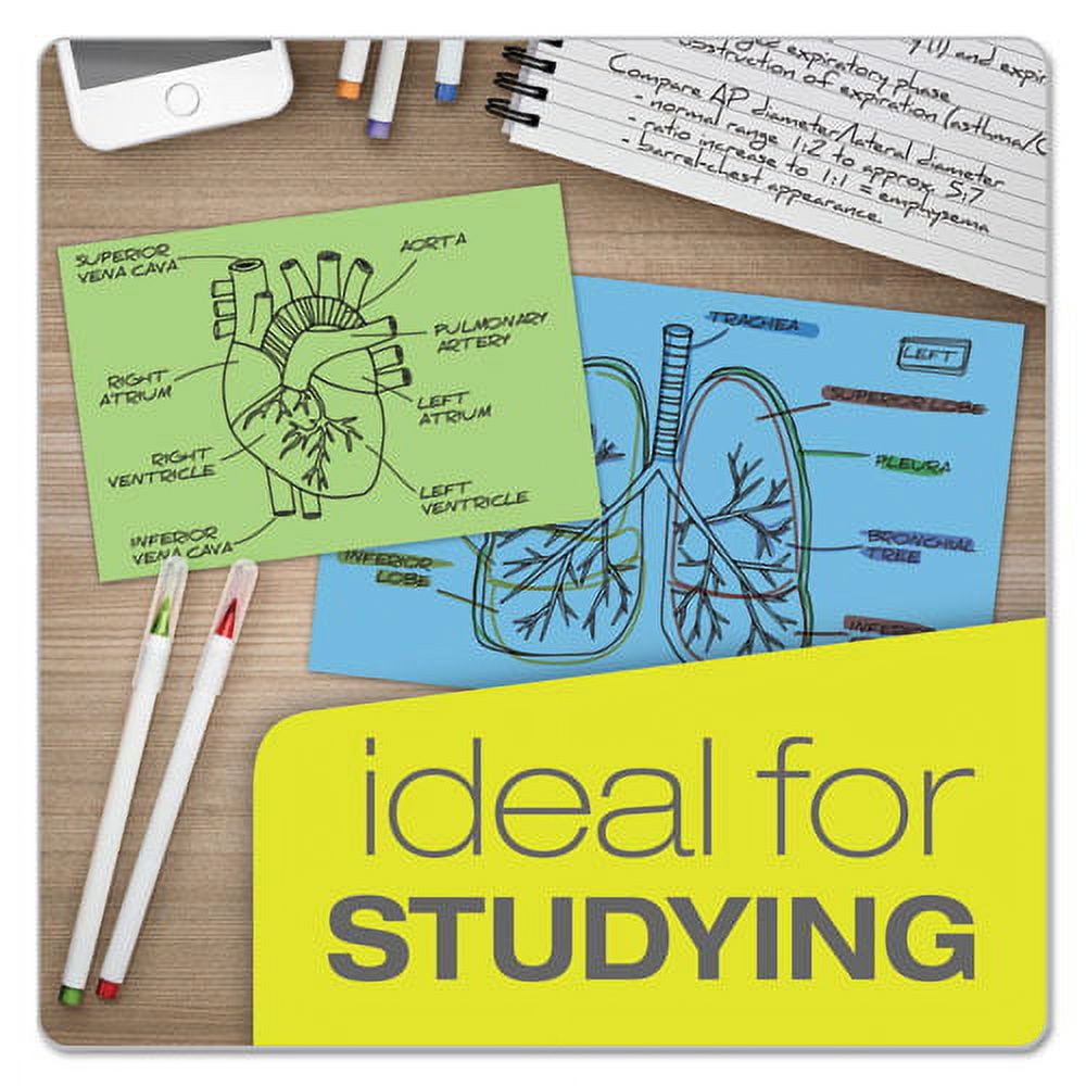 Unruled Index Cards, 4 X 6, Blue, 100/pack | Bundle of 10 Packs