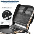 thumbnail image 4 of FORMRS Zipper Binder with Shoulder Strap 2-inch Ring 500 Sheet Capacity File Bag, Brown Flowers, 4 of 5