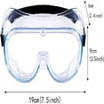 thumbnail image 4 of GJX 2026 New 2-Pack Safety Goggles,Anti-Fog Lab Goggles,Over Glasses Safety Glasses for Chemistry Lab,Mowing,Woodworking,Painting,Construction,Industrial Use, 4 of 6