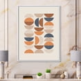 thumbnail image 2 of Designart 'Abstract Moon and Sun In Orange and Blue' Modern Framed Canvas Wall Art Print, 2 of 5