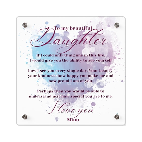 A Mother's Love for her Daughter Acrylic Wall Art Panels