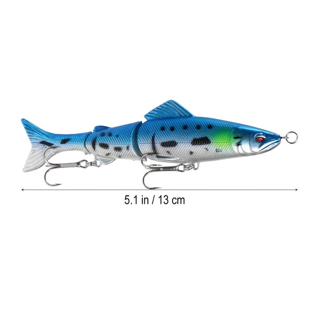 13cm Lifelike Plastic Fishing Lures Bass Colorful Crankbait Kit Saltwater freshwater  Fishing Topwater Fishing Tackle Hooks (8) 