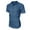 Blue, variant on Mens Regular Fit Short Sleeve Denim Shirt Lightweight Button Down Wrinkle-Free Dress Shirts Formal Business Jean Shirts