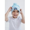 thumbnail image 4 of Gorro de invierno Beanie Monster Jam Megalodon azul celeste/blanco, 4 of 4