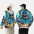 thumbnail image 4 of Lsque Colorful Underwater Shark UPF 50+ Lightweight Sun Protection Men's Women's Long Sleeve Shirt, Hoodie Performance -Small, 4 of 9