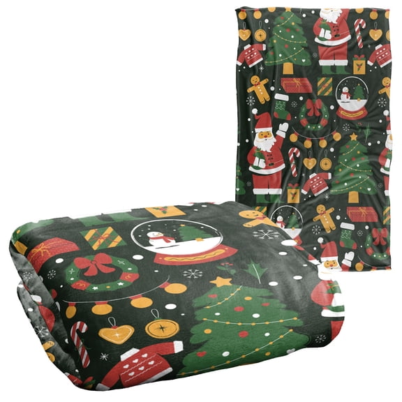 LOGOVISION Christmas Icon Pattern Silky Touch Super Soft Throw Blanket 36' x 58'