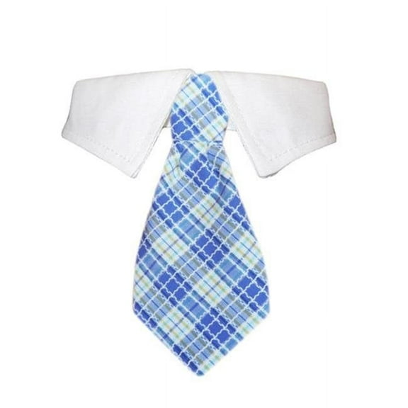 Pooch Outfitters  Kevin Shirt Collar - Blue - Medium