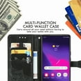 thumbnail image 3 of Dteck Wallet Case for Samsung Galaxy A56 5G ,Magnetic Leather Card Slots Wallet Case Flip Stand Shockproof Protective Cover with Lanyard for Samsung Galaxy A56 5G,Black, 3 of 6