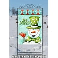 thumbnail image 4 of Toland Home Garden Be Merry Snowman Winter Flag Double Sided 28x40 Inch, 4 of 5