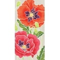 thumbnail image 2 of DeNeige, Elyse 18x32 Gold Ornate Wood Framed with Double Matting Museum Art Print Titled - Sunshine Poppies Panel I, 2 of 4