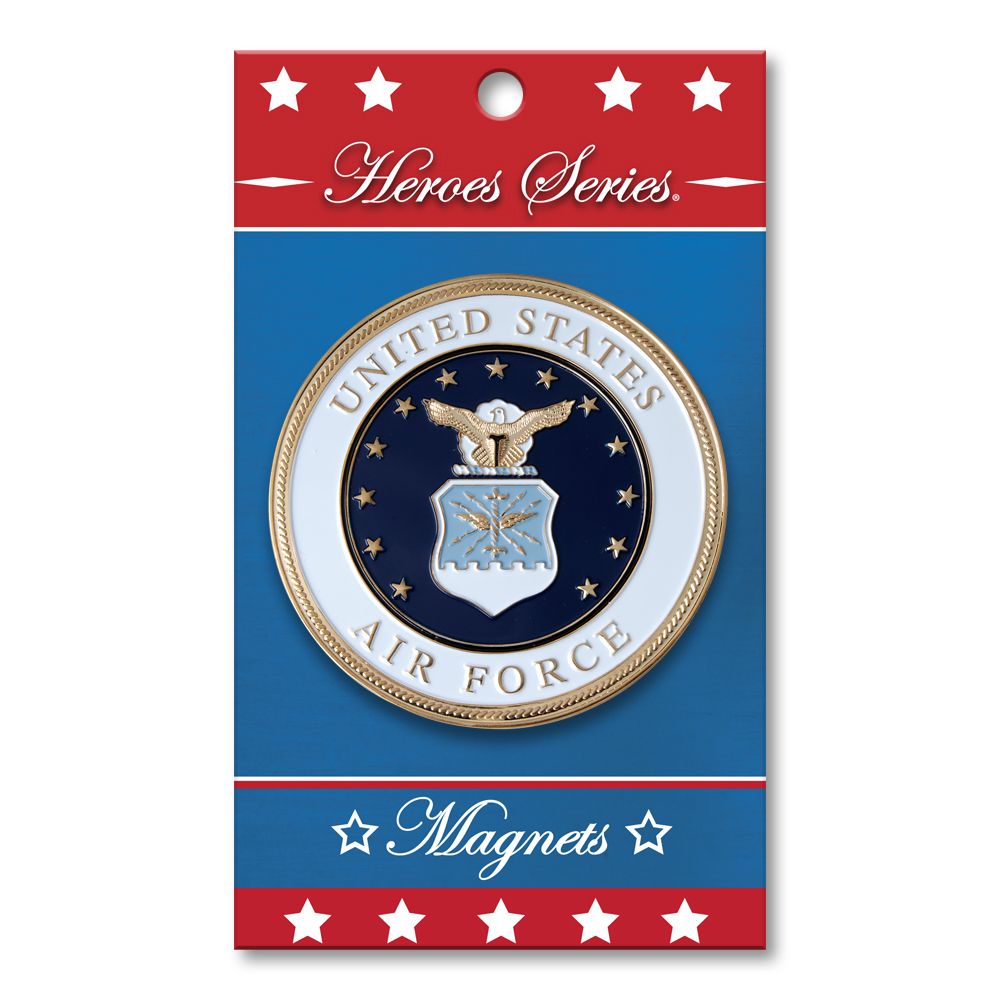 Allied Products Heroes Series POW/MIA Medallion Magnet - 3 Inch Diameter Gold-Plated Patriotic Refrigerator Magnet