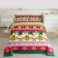 thumbnail image 2 of Manfei Wild Xmas Reindeer Bedding Comforter Set,Merry Christmas Twin Comforter Sets,Cartoon Santa Claus Bedding Set For Kids,Super Cozy Room Decor Reversible,2-Piece, 2 of 8