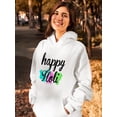 thumbnail image 2 of Happy Holi! Hoodie Women -SPIdeals Designs, Female XX-Large, 2 of 4