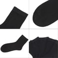 thumbnail image 3 of Calcetines de mujer Calcetines de bambú Calcetín informal de un cuarto Transpirable Calcetín resistente a los olores 5 pares (Negro) Xemadio CJWUS-3356, 3 of 7