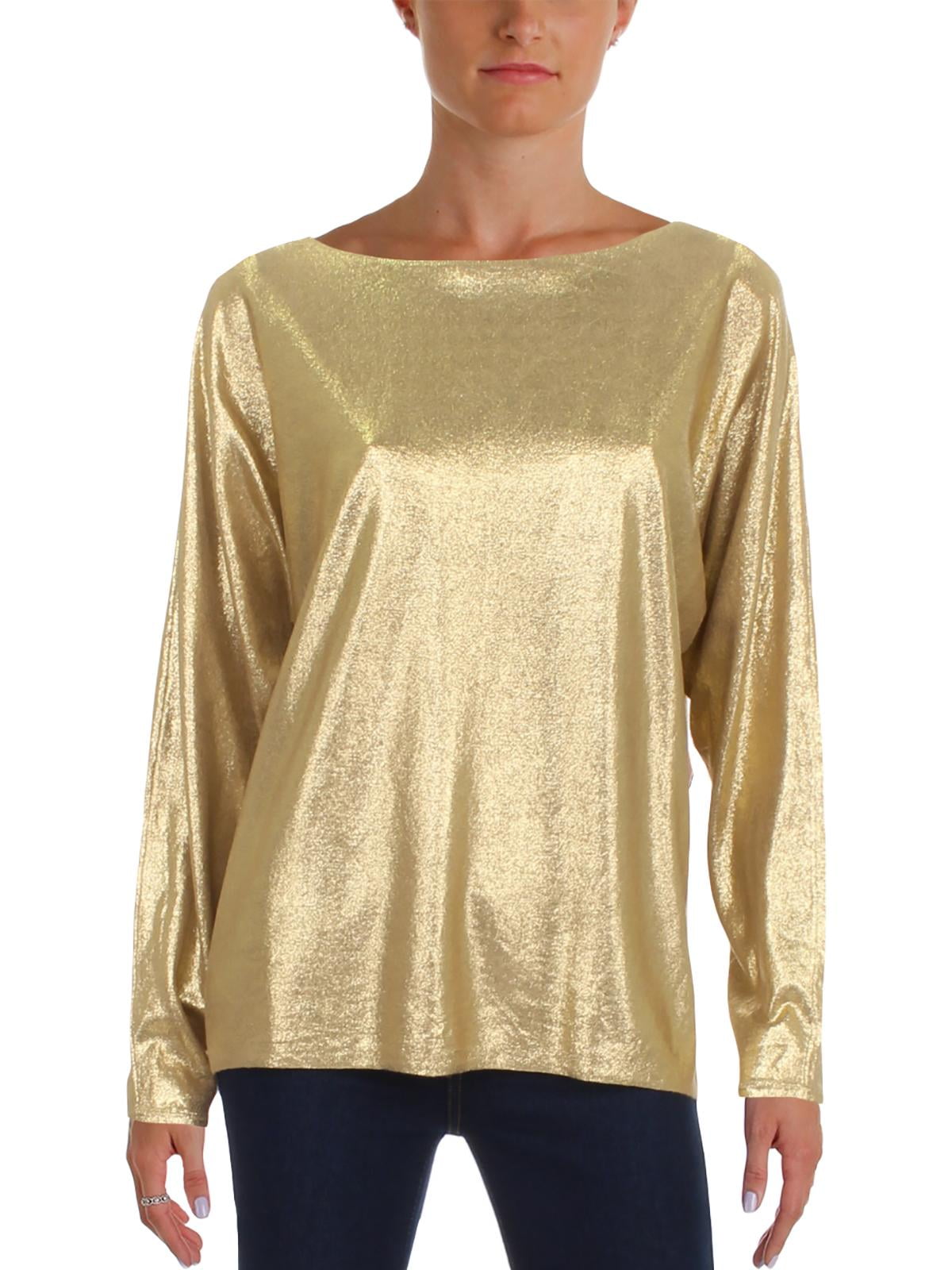 ralph lauren metallic sweater