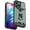 Darkgreen, variant on TECH CIRCLE Phone Case For iPhone 15,Sliding Camera Protector Silicone Plastic Composite Case Shockproof Drop Proof Rugged Kickstand Card Holder Cover for Apple iPhone 15 6.1" 2023,Navy