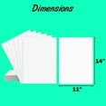thumbnail image 2 of E-CLIPS USA White Poster Board 11”x14” Poster Board for Presentations & School Supplies, 100-Pack, 2 of 6