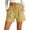 C-Yellow294, variant on DHFJKG Womens Linen Shorts High Waist Casual Summer Loose Fit Drawstring Shorts With Pockets Beach Stylish Bottoms