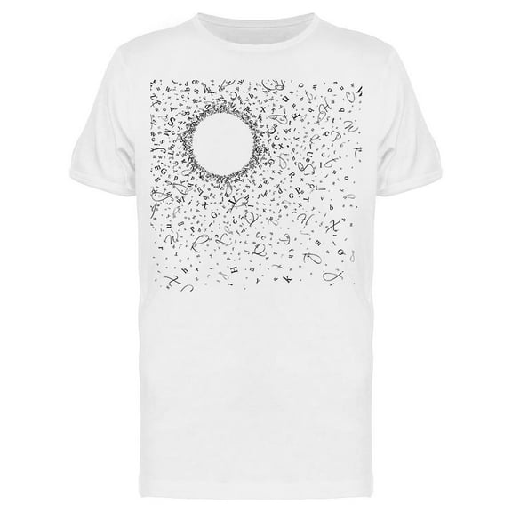 Writer's Alphabet Around The Sun T-Shirt Men -Image by Shutterstock, Male 3X-Large