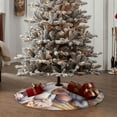 thumbnail image 4 of Fotbe Sea Shells Pattern Christmas Tree Skirt, Tree Skirts Plush Christmas Decorations, Christmas Tree Skirts Xmas Decorations Holiday Party Decor-30", 4 of 6