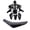 Black Gripper Seat, variant on 7pcs CRF70 Plastics Fender Fairing Kit (Number Plate, Front Fender, Rear Fender, Tank Side Cover, Side Panel) for CRF70F XR70 Dirt Pit Bike Offroad Enduro Motorcycle